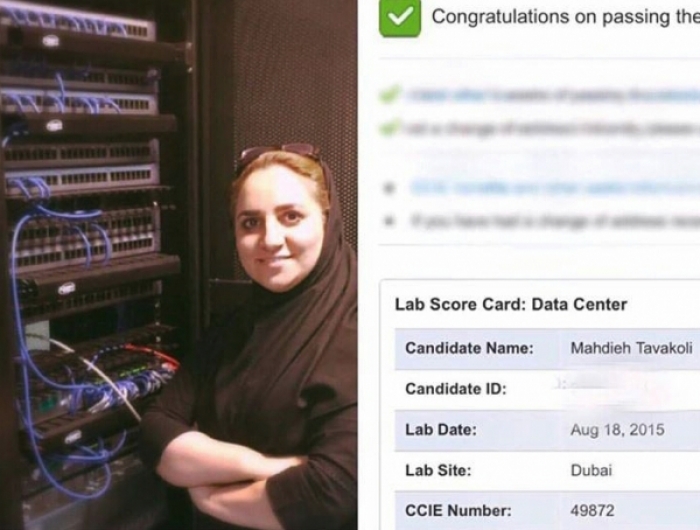 مهدیه توکلی، اولین زن ایرانی دارنده مدرک بین‌المللی CCIE Data Center