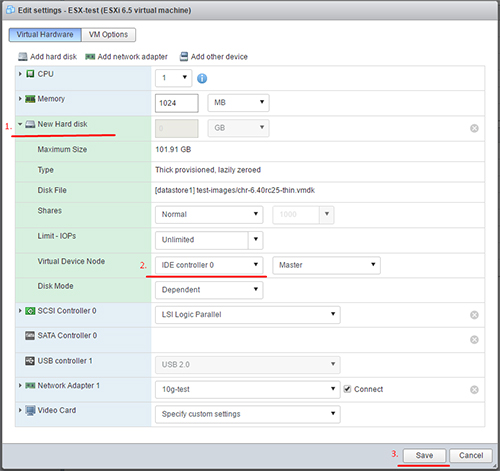 مراحل نصب قدم به قدم Cloud Hosted Router روی ESXi 6.5