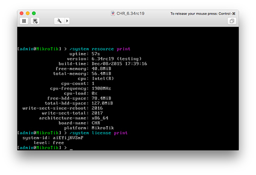 مراحل نصب CHR روش VMware Fusion و ESXi 6.5